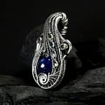 Sapphire Tourmaline & Silver pendant