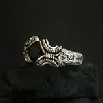 Black Spinel & Silver Ring