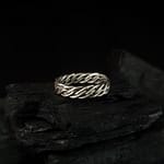 Six Braids - Silver Ring Band