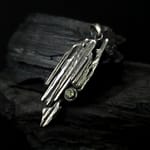 Basanos - Silver & Tourmaline Organic Pendant