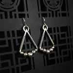 Delta - Silver Earrings