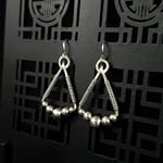 Delta - Silver Earrings