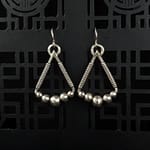 Delta - Silver Earrings