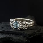 Blue Topaz & Silver Ring