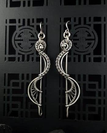 Sigma - Silver Earrings