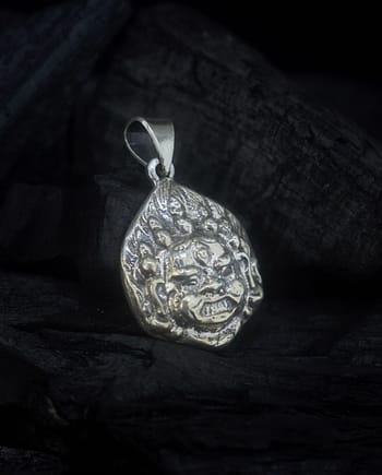 Mahakala Silver Pendant