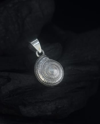 Sundial - Seashell Silver Pendant