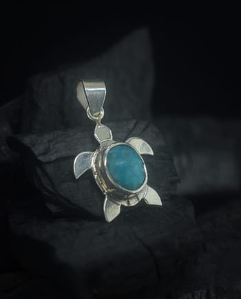 Turtle Silver Pendant