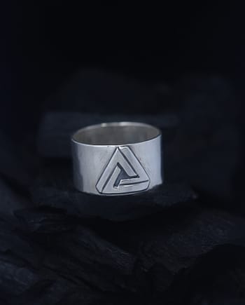 Penrose Triangle Silver Ring