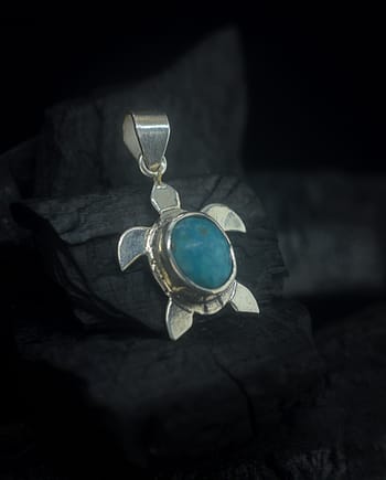 Turtle Silver Pendant