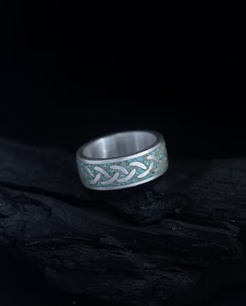 Celtic Turquoise Silver Ring