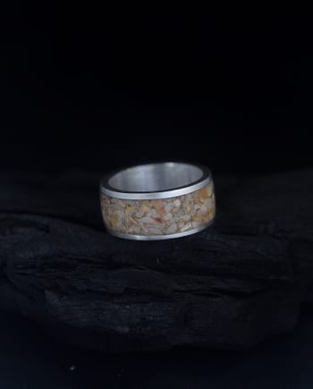 Sand Silver Ring Size 9