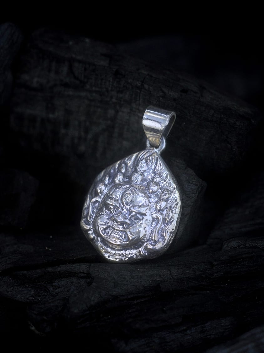 Mahakala Silver Pendant