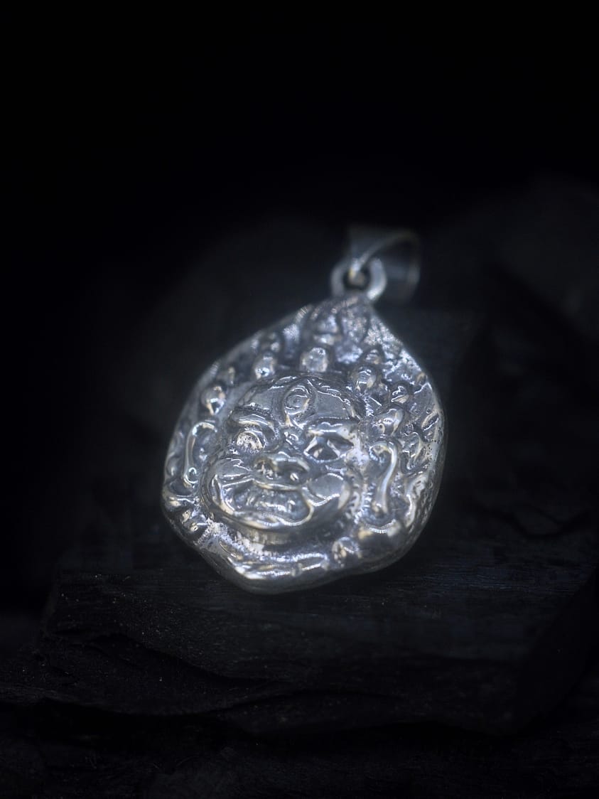 Mahakala Silver Pendant