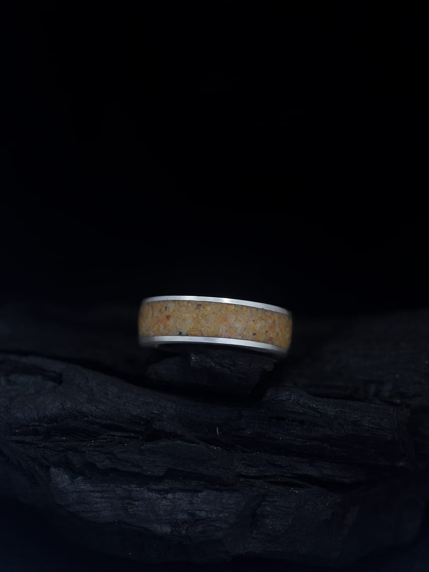 Sand Silver Ring (size 6)