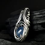 Aquamarine Tourmaline & Silver Pendant
