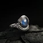 Blue Labradorite & Silver Ring