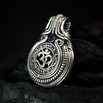 Om - Amethyst & Silver pendant