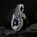 Sapphire Tourmaline & Silver pendant