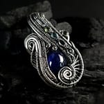 Pendentif Saphir Tourmalines & Argent