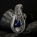Sapphire Tourmaline & Silver pendant