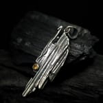 Basanos - Silver & Tourmaline Organic Pendant
