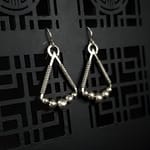 Delta - Silver Earrings