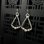Delta - Silver Earrings