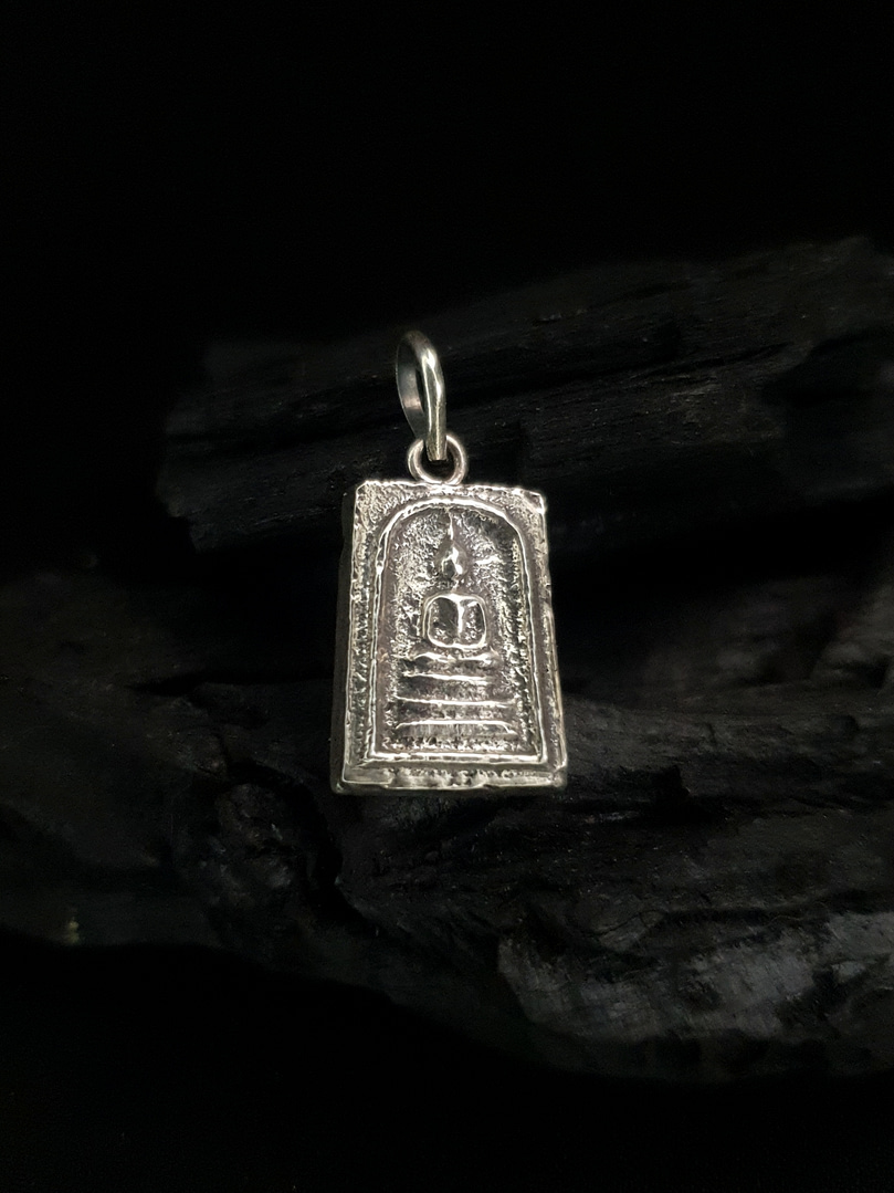 Buddha - Silver Amulet Pendant