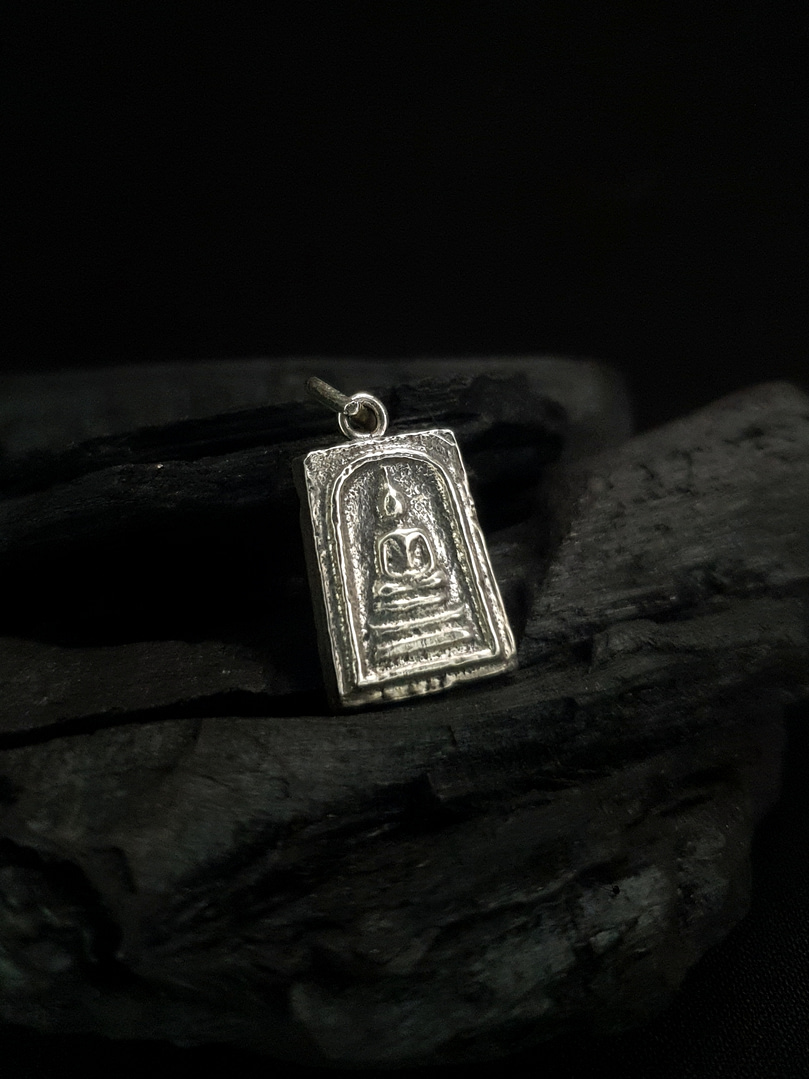 Buddha - Silver Amulet Pendant