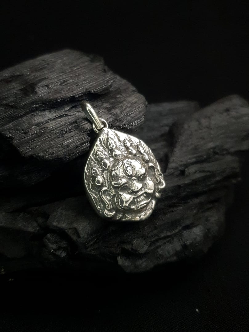 Mahakala - Silver Amulet Pendant